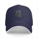 Black Baseball Cap With Dark Fantasy Knight Warrior Print