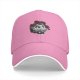Black baseball cap with vintage pig pilot and aircraft graphic