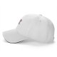 Black baseball cap with cute mushroom creature graphic print