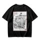 Olive T-shirt with Straw Hat Pirate Ship Art Print