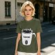 Olive Green T-Shirt With Coffee Mug Graphic Print