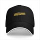 Black baseball cap with 'Help Me Sarcasm You Are My Only Hope' print