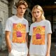 One Piece Straw Hat Crew Sunset Pirate Ship Graphic T-Shirt