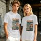 Frankie's Monster Tiki Bar Grill Themed Graphic T-Shirt