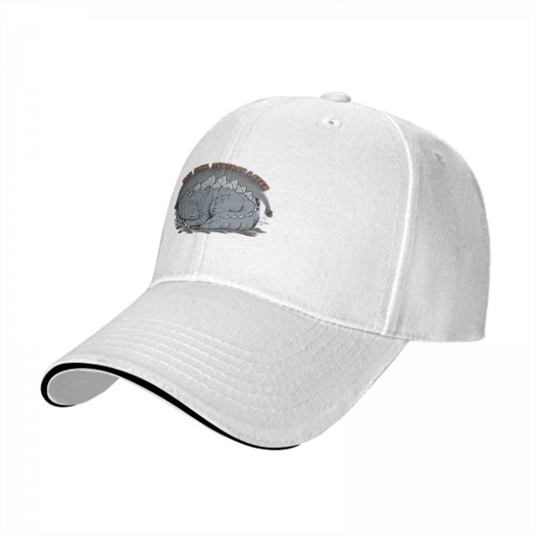 Black Baseball Cap with Sleeping Dragon 'Nap Now Destroy Later' Print