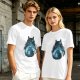 Olive T-shirt with Totoro Forest Silhouette Graphic Print