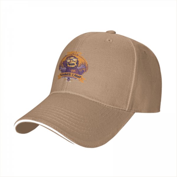 Skeletor's Summer Camp Graphic Black Baseball Cap