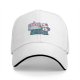Black baseball cap with cat painting art design