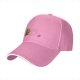 Black baseball cap with a cartoon flying burger graphic