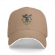 Black Baseball Cap With Fantasy Dark Warrior Graphic Print