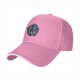 Black baseball cap with neon gothic fantasy graphic print