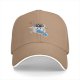 Black Baseball Cap With Raccoon Skateboarding Graphic