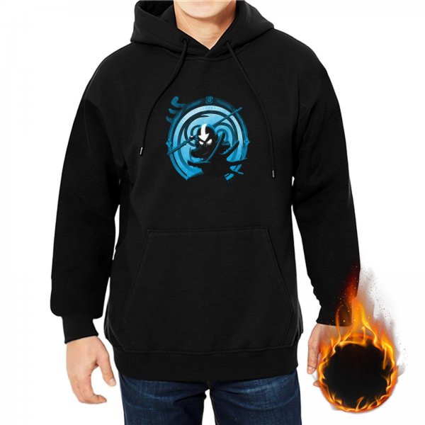 Avatar State Graphic Black Hoodie for Anime Fans