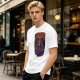 Olive Graphic T-Shirt With Dark Throne Skeleton Art Print