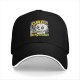Black baseball cap with OMG Oh My Guac! sugar skull graphic