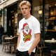 Olive T-Shirt with Santa Claus Jingles Christmas Print