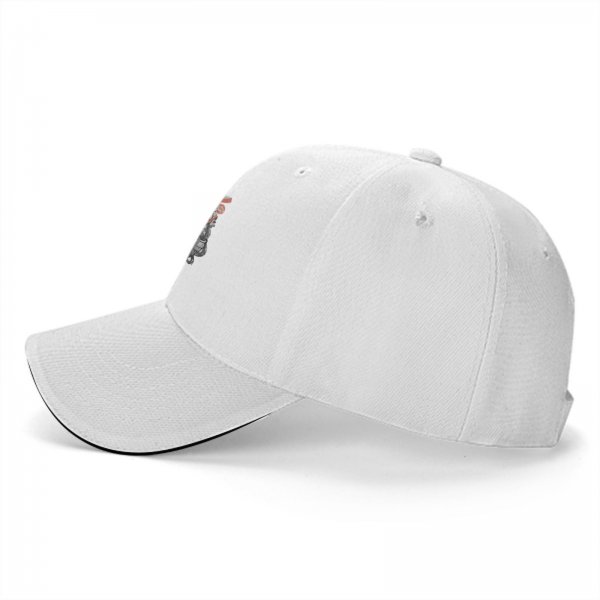 Black Baseball Cap With Japanese Ramen Themed Graphic Print