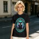 Olive T-Shirt with 'Legalize Catnip' Hypnotic Black Cat Graphic