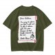 Christmas t-shirt with Santa's tariff excuse note print