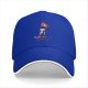 Black baseball cap with 'I am at my LIMIT' and cartoon character print