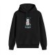 Black hoodie with a grumpy cat and 'I exist without my consent' print