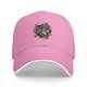 Black Baseball Cap With Psychedelic Skull Snake Graphic