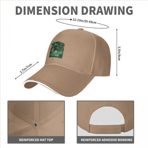 Black Baseball Cap With Anime Swordsman Green Graphic Print