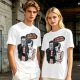 Olive T-shirt with Frankenstein and Bride 'I'm Not Even Frankenstein' Print