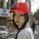 Black Baseball Cap with Retro Animated Hero Group Graphic