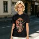 Olive T-shirt with Sushi Dragon Chopstick Art Print