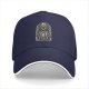 Black Baseball Cap With Cult Themed Archway Graphic