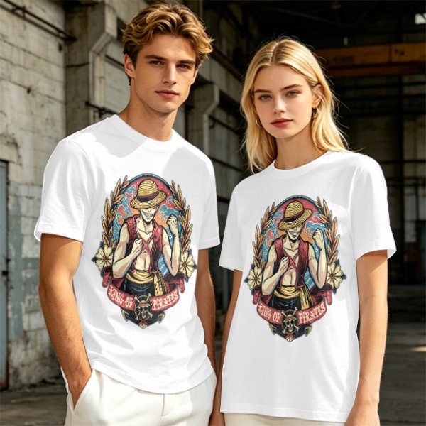 One Piece Luffy King of Pirates Graphic Print T-Shirt