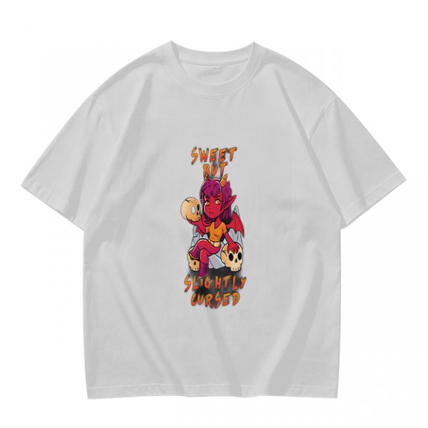 Sweet But Slightly Cursed Devil Girl Graphic T-Shirt