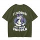 Finding My Inner Unicorn Meditating Graphic T-Shirt