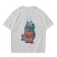 Olive T-Shirt With Cookie Monster Cookie Jar Graphic