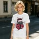 Olive Green T-Shirt With Bearded Ladybug Print