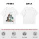 Olive T-Shirt Featuring 'king Club' and Animated Characters Print