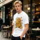 Olive T-Shirt With Cute Gingerbread Unicorn And Christmas Candy Print