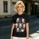 Olive Green T-Shirt With Cute Christmas Kittens And Holiday Gifts Print