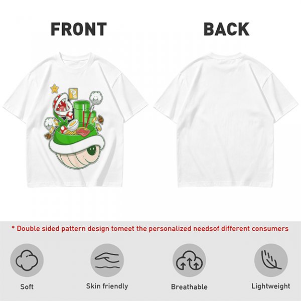 Super Mario Themed Ramen Graphic T-Shirt