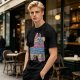 Olive T-Shirt With Colorful Donkey Pinata Graphic Print