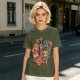 Olive t-shirt with The Legend of Zelda retro game characters print