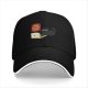 Black Baseball Cap With Funny Cat Purr My Last Email Laptop Print