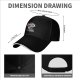 Black baseball cap with 'Deadly Serious' and whimsical skull graphic