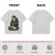 Olive T-shirt with Ghostface driving a Ghostbusters-style car graphic