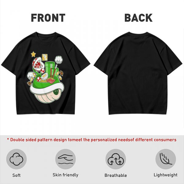 Super Mario Themed Ramen Graphic T-Shirt