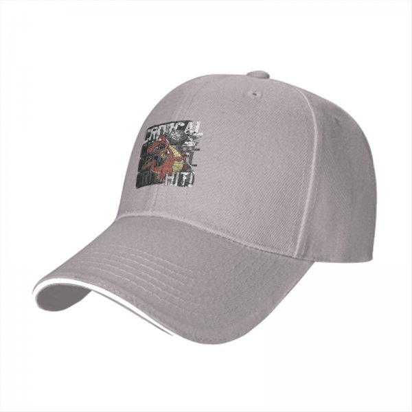 Black Baseball Cap with Critical Hit Dragon D20 Print for Tabletop RPG Fans