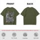 Olive Anime Scout Regiment Action Graphic T-Shirt