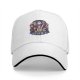 Black Baseball Cap with Anime Character Group Graphic Print