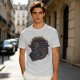 Olive T-Shirt With Dutch & Dillon Arm Wrestling Neon Graphic
